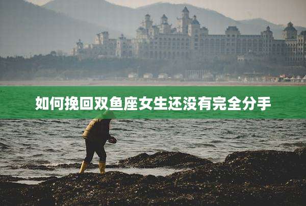 如何挽回双鱼座女生还没有完全分手