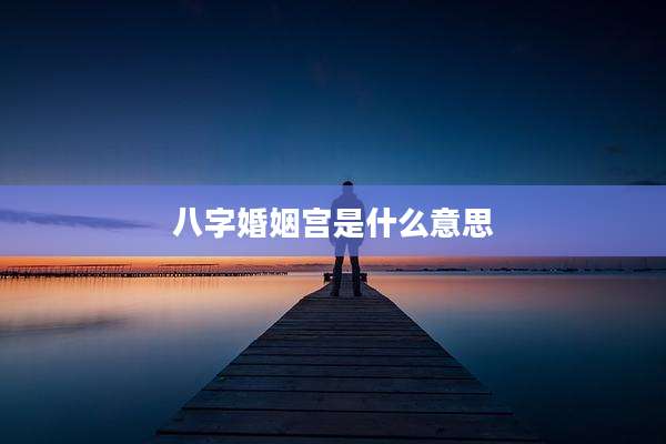 八字婚姻宫是什么意思
