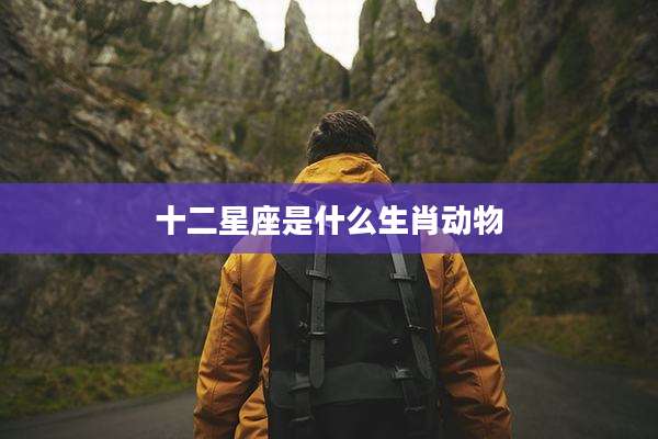 十二星座是什么生肖动物