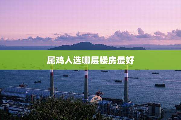 属鸡人选哪层楼房最好