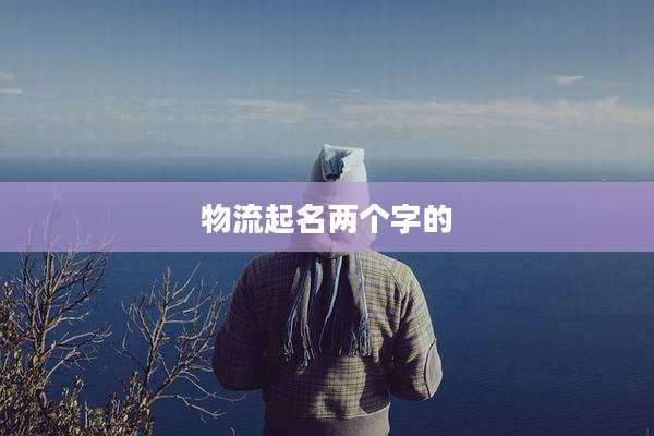 物流起名两个字的