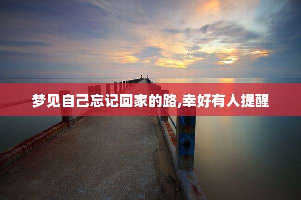 梦见自己忘记回家的路,幸好有人提醒