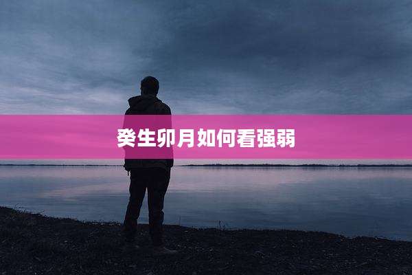 癸生卯月如何看强弱