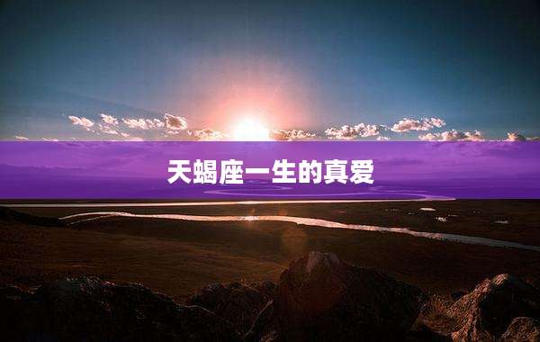 天蝎座一生的真爱