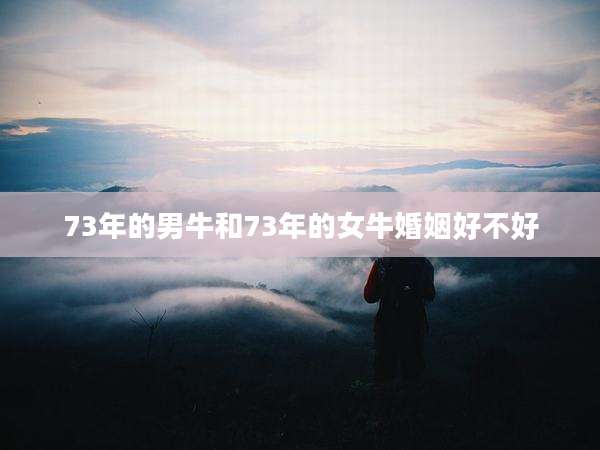 73年的男牛和73年的女牛婚姻好不好