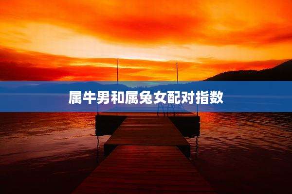 属牛男和属兔女配对指数