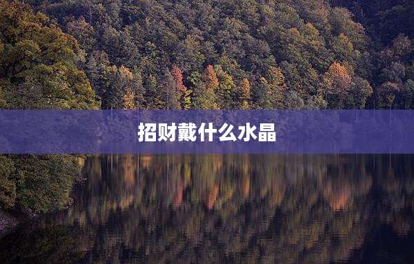 招财戴什么水晶