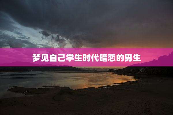 梦见自己学生时代暗恋的男生