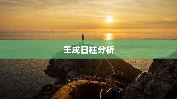 壬戌日柱分析