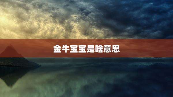 金牛宝宝是啥意思