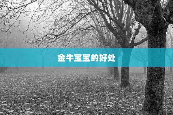 金牛宝宝的好处