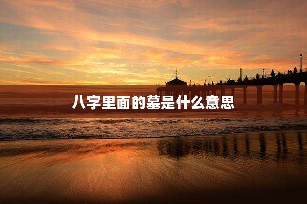 八字里面的墓是什么意思