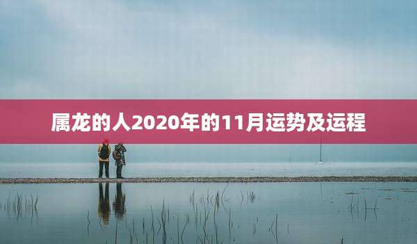 属龙的人2020年的11月运势及运程