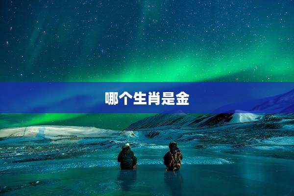 哪个生肖是金