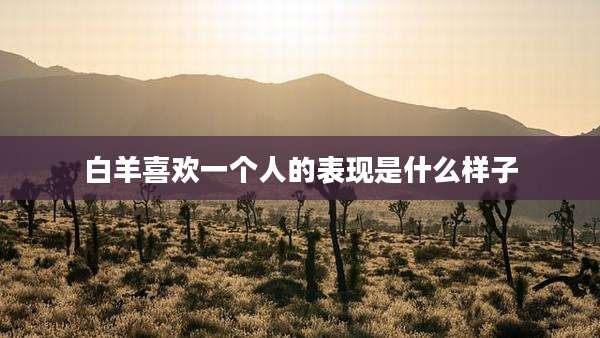 白羊喜欢一个人的表现是什么样子