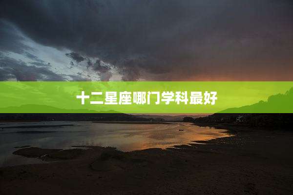 十二星座哪门学科最好