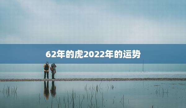 62年的虎2022年的运势