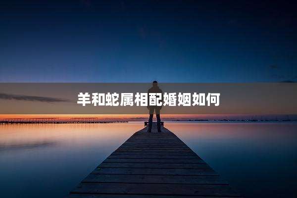 羊和蛇属相配婚姻如何