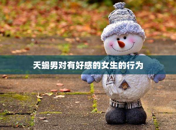 天蝎男对有好感的女生的行为