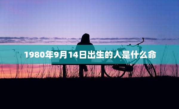 1980年9月14日出生的人是什么命