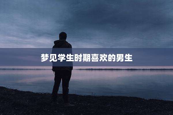 梦见学生时期喜欢的男生