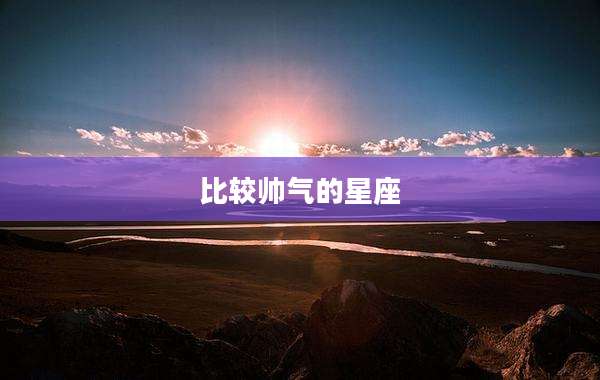 比较帅气的星座