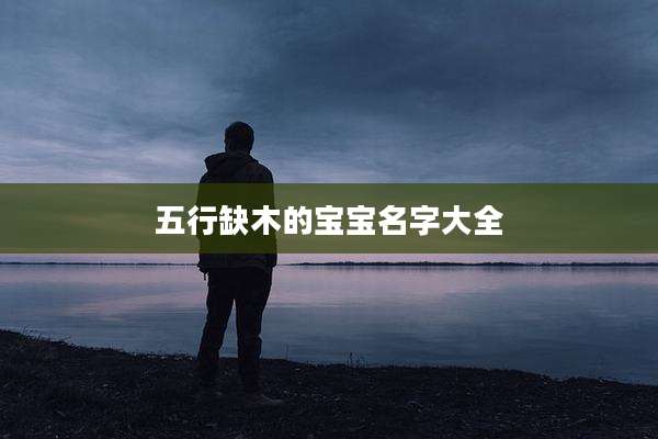 五行缺木的宝宝名字大全