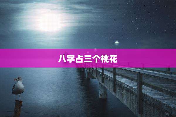 八字占三个桃花