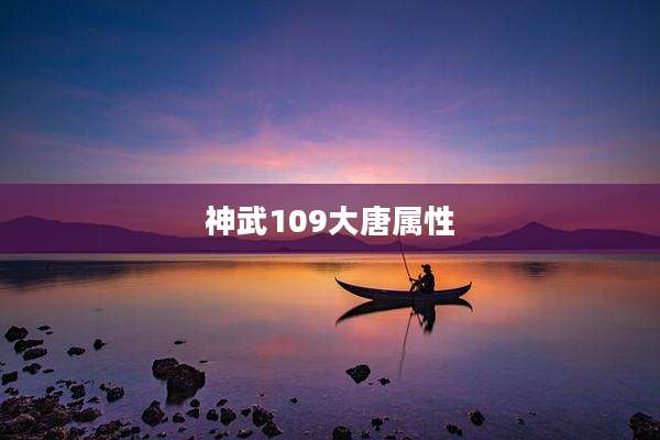 神武109大唐属性