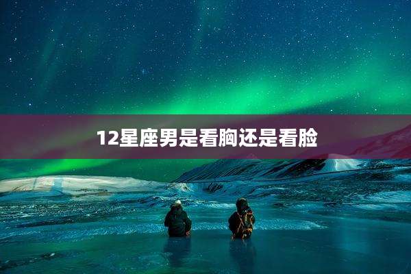 12星座男是看胸还是看脸