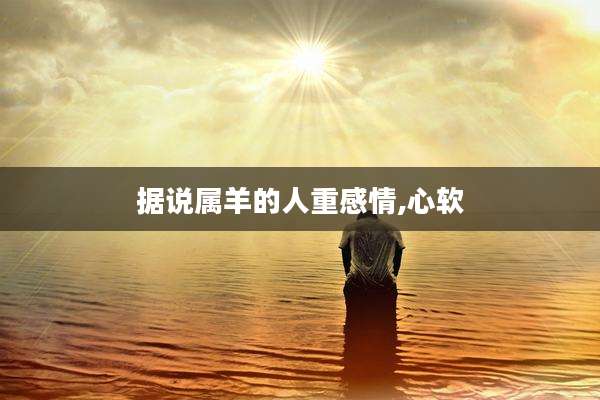 据说属羊的人重感情,心软