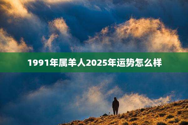 1991年属羊人2025年运势怎么样