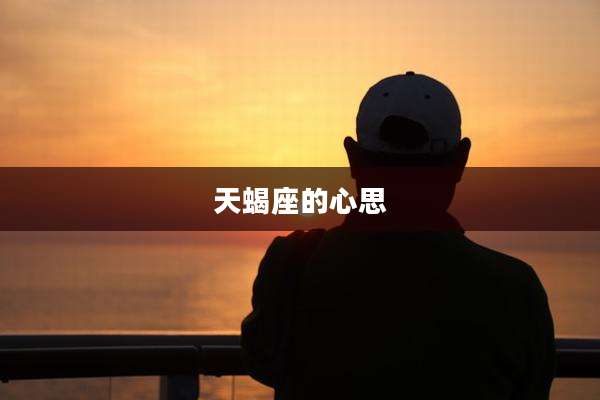 天蝎座的心思