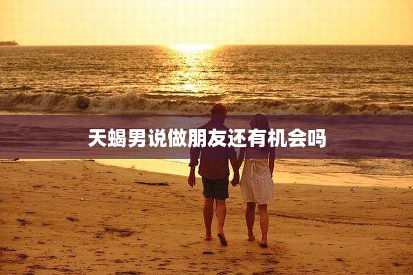 天蝎男说做朋友还有机会吗