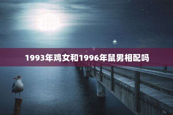 1993年鸡女和1996年鼠男相配吗