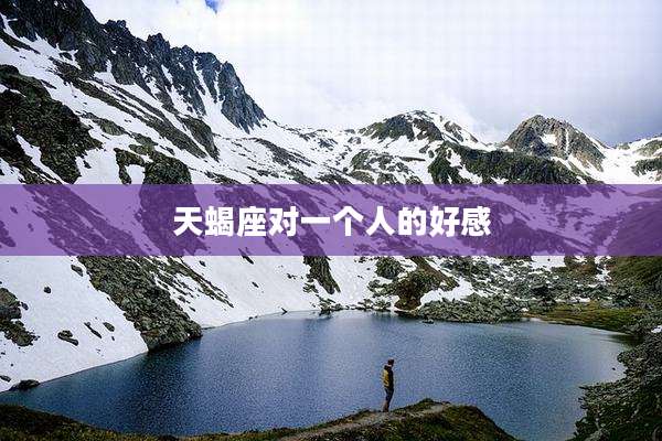 天蝎座对一个人的好感