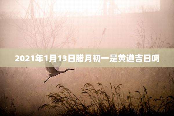 2021年1月13日腊月初一是黄道吉日吗