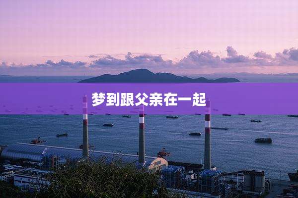 梦到跟父亲在一起