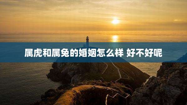 属虎和属兔的婚姻怎么样 好不好呢