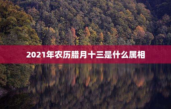 2021年农历腊月十三是什么属相