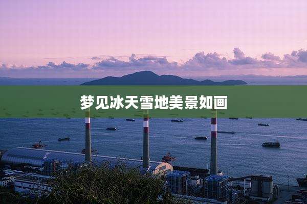 梦见冰天雪地美景如画
