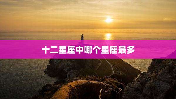 十二星座中哪个星座最多