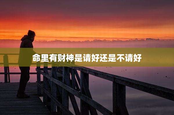 命里有财神是请好还是不请好
