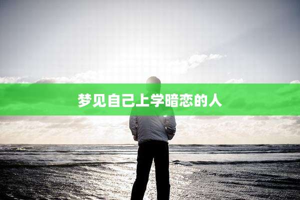 梦见自己上学暗恋的人