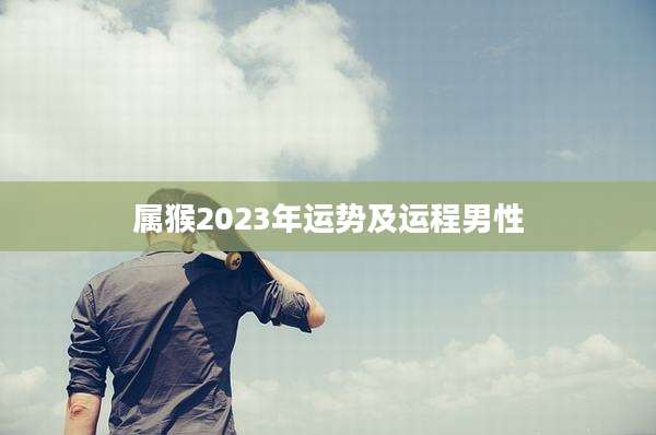 属猴2023年运势及运程男性