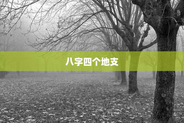 八字四个地支
