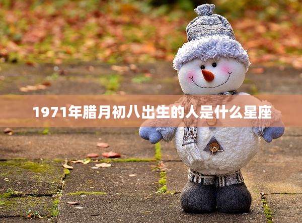 1971年腊月初八出生的人是什么星座