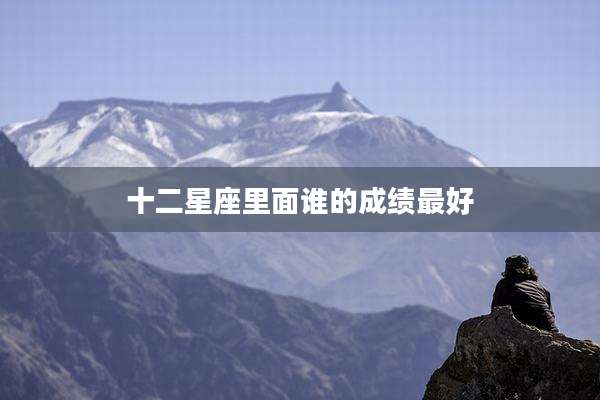 十二星座里面谁的成绩最好
