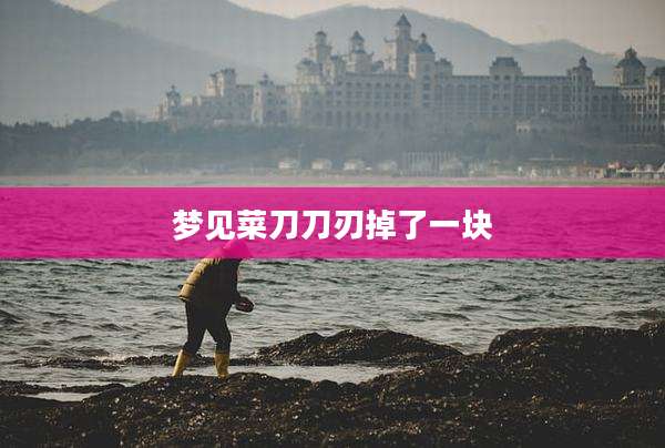 梦见菜刀刀刃掉了一块