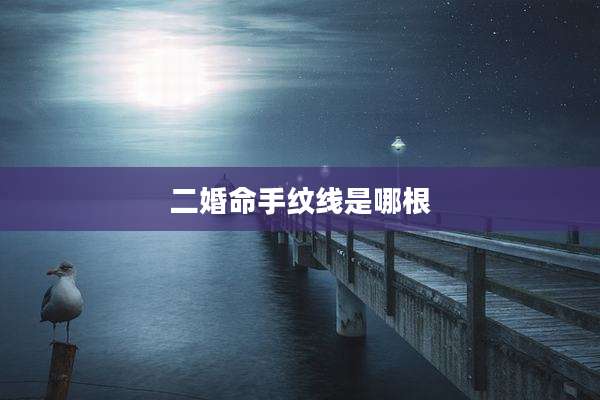 二婚命手纹线是哪根